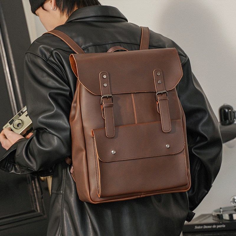 Vintage Herren-Leder-Rucksack, – Leather Work Rucksack Mens Bewertung und Preis