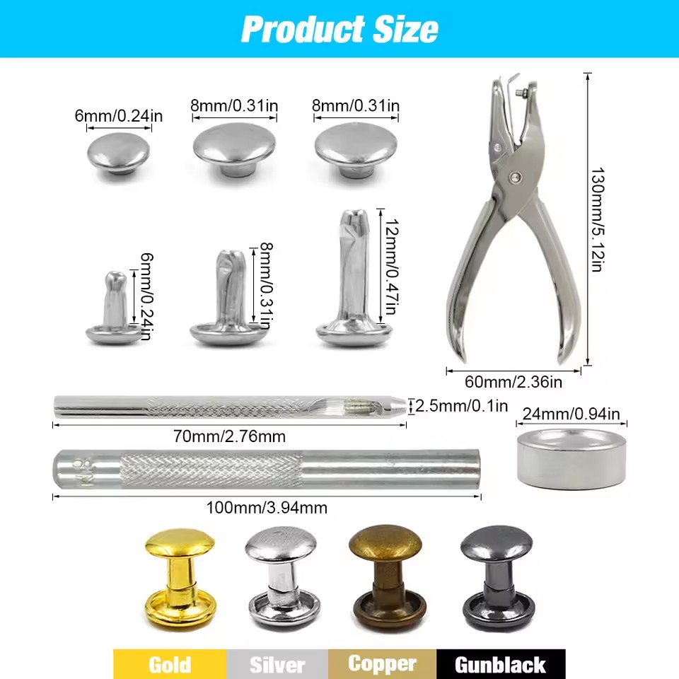 Metall Doppel Kappe Nieten Stu – Rivet Setter Tool Bewertung und Preis