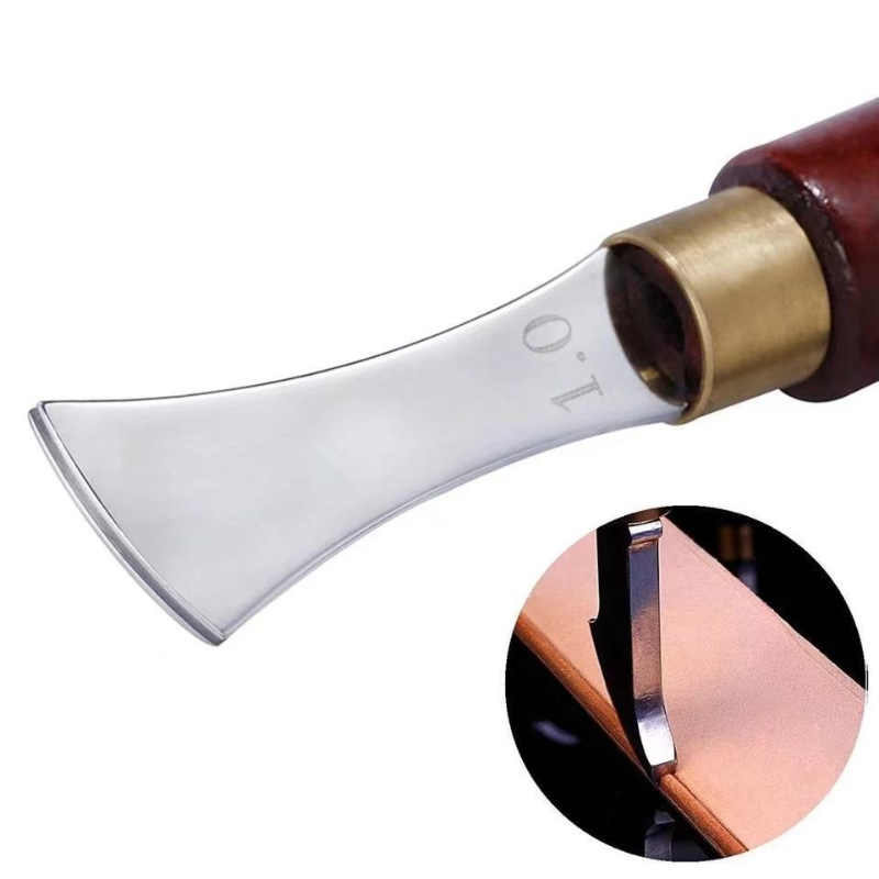 Roter Holzgriff Lederkantenfor – Groover Stitching Tool Bewertung und Preis