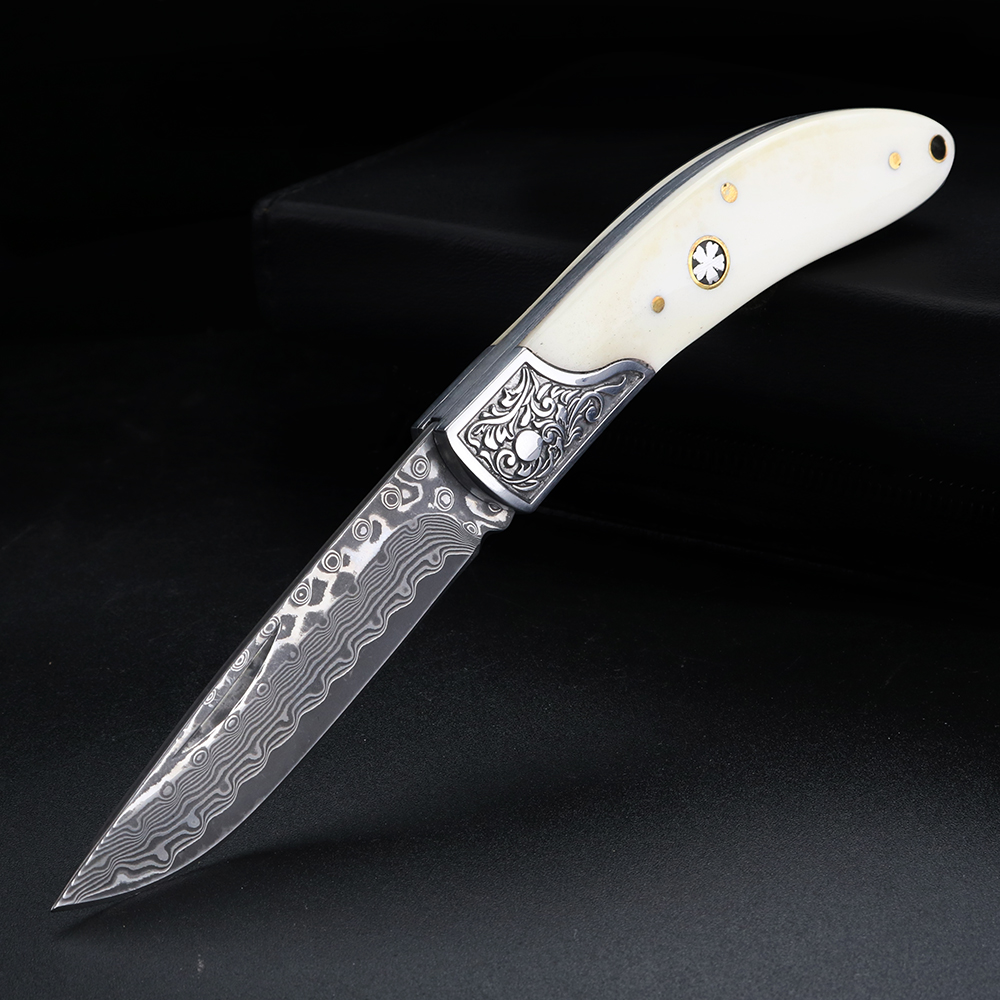 Klappmesser aus Damaszener Sta – Bone Folder Tool Bewertung und Preis